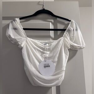 Princess polly white crop top